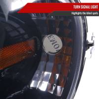 Spec'D Tuning Products - Spec-D 1998-2001 Mercedes Benz W163 ML Class Projector Headlights w/ SMD LED Light Strip (Glossy Black Housing/Smoke Lens) - Image 4