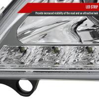 Spec'D Tuning Products - Spec-D 1998-2001 Mercedes Benz W163 ML Class Projector Headlights w/ SMD LED Light Strip (Chrome Housing/Clear Lens) - Image 3