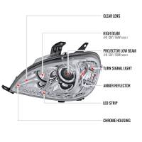 Spec'D Tuning Products - Spec-D 1998-2001 Mercedes Benz W163 ML Class Projector Headlights w/ SMD LED Light Strip (Chrome Housing/Clear Lens) - Image 6
