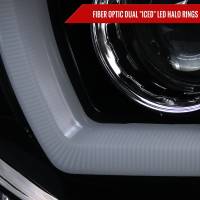 Spec'D Tuning Products - Spec-D 2011-2014 Dodge Charger Dual LED U-Bar Projector Headlights (Glossy Black Housing/Smoke Lens) - Image 3