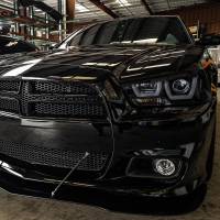 Spec'D Tuning Products - Spec-D 2011-2014 Dodge Charger Dual LED U-Bar Projector Headlights (Glossy Black Housing/Smoke Lens) - Image 8