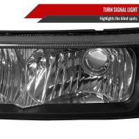 Spec'D Tuning Products - Spec-D 2002-2007 Chevrolet Silverado/Avalanche Bumper Lights (Matte Black Housing/Clear Lens) - Image 1