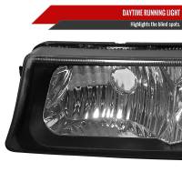 Spec'D Tuning Products - Spec-D 2002-2007 Chevrolet Silverado/Avalanche Bumper Lights (Matte Black Housing/Clear Lens) - Image 2
