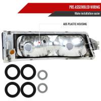 Spec'D Tuning Products - Spec-D 2002-2007 Chevrolet Silverado/Avalanche Bumper Lights (Matte Black Housing/Clear Lens) - Image 5