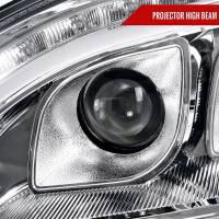 Spec'D Tuning Products - Spec-D 1998-2006 Mercedes Benz W220 S Class LED Bar Projector Headlights w/ LED Turn Signal Lights (Chrome Housing/Clear Lens) - Image 2