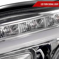 Spec'D Tuning Products - Spec-D 1998-2006 Mercedes Benz W220 S Class LED Bar Projector Headlights w/ LED Turn Signal Lights (Chrome Housing/Clear Lens) - Image 4