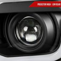 Spec'D Tuning Products - Spec-D 2010-2013 Chevrolet Camaro LED Bar Projector Headlights (Matte Black Housing/Clear Lens) - Image 1