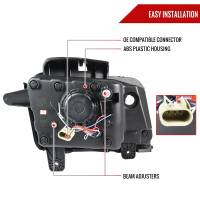 Spec'D Tuning Products - Spec-D 2010-2013 Chevrolet Camaro LED Bar Projector Headlights (Matte Black Housing/Clear Lens) - Image 5