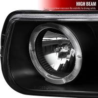 Spec'D Tuning Products - Spec-D 1999-2002 Chevrolet Silverado/ 2000-2006 Tahoe Suburban Dual Halo Projector Headlights w/ Bumper Lights (Matte Black Housing/Clear Lens) - Image 2