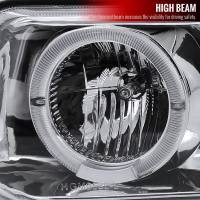 Spec'D Tuning Products - Spec-D 1999-2002 Chevrolet Silverado/ 2000-2006 Tahoe Suburban Dual Halo Projector Headlights w/ Bumper Lights (Chrome Housing/Clear Lens) - Image 2