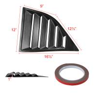 Spec'D Tuning Products - Spec-D 2008-2020 Dodge Challenger Matte Black Polypropylene Window Louvers - Image 7
