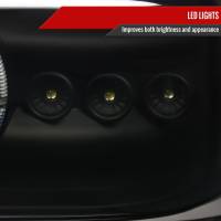 Spec'D Tuning Products - Spec-D 1999-2002 Chevrolet Silverado/ 2000-2006 Tahoe Suburban Dual Halo Projector Headlights w/ Bumper Lights (Black Housing/Smoke Lens) - Image 3