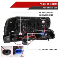 Spec'D Tuning Products - Spec-D 1999-2002 Chevrolet Silverado/ 2000-2006 Tahoe Suburban Dual Halo Projector Headlights w/ Bumper Lights (Black Housing/Smoke Lens) - Image 5