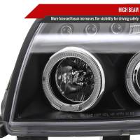 Spec'D Tuning Products - Spec-D 2003-2005 Toyota 4Runner Dual Halo Projector Headlights (Matte Black Housing/Clear Lens) - Image 2