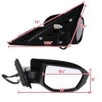 Spec'D Tuning Products - Spec-D 2016-2018 Honda Civic Glossy Black 5-Pin Power Adjustable & Heated Side Mirror - Passenger Side Only - Image 6