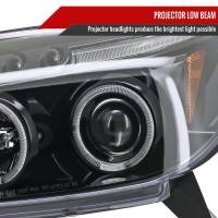 Spec'D Tuning Products - Spec-D 2003-2005 Toyota 4Runner Dual Halo Projector Headlights (Jet Black Housing/Clear Lens) - Image 1
