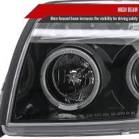 Spec'D Tuning Products - Spec-D 2003-2005 Toyota 4Runner Dual Halo Projector Headlights (Jet Black Housing/Clear Lens) - Image 2