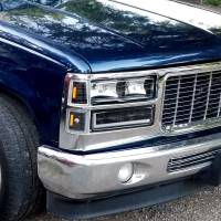 Spec'D Tuning Products - Spec-D 1988-1998 Chevrolet/GMC C10 C/K LED Strip Bumper Corner Signal Lights (Matte Black Housing/Clear Lens) - Image 7