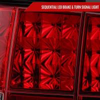 Spec'D Tuning Products - Spec-D 2005-2009 Ford Mustang Sequential LED Tail Lights (Chrome Housing/Red Lens) - Image 1