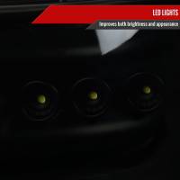 Spec'D Tuning Products - Spec-D 1999-2002 Chevrolet Silverado/ 2000-2006 Chevrolet Tahoe/Suburban Dual Halo Projector Headlights with LED Sequential Turn Signal Bumper Lights (Black Housing/Smoke Lens) - Image 3
