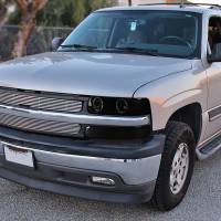 Spec'D Tuning Products - Spec-D 1999-2002 Chevrolet Silverado/ 2000-2006 Chevrolet Tahoe/Suburban Dual Halo Projector Headlights with LED Sequential Turn Signal Bumper Lights (Black Housing/Smoke Lens) - Image 8