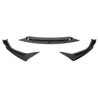 Spec'D Tuning Products - Spec-D 2019-2021 Honda Civic Sedan Glossy Black Polypropylene 3PC Front Bumper Lip Set - Image 5