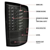 Spec'D Tuning Products - Spec-D 2002-2006 Dodge RAM V2 LED Tail Lights (Chrome Housing/Smoke Lens) - Image 7