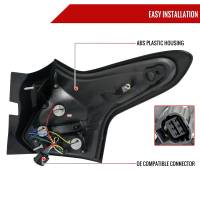 Spec'D Tuning Products - Spec-D 2012-2014 Ford Focus Hatchback LED Tail Lights (Chrome Housing/Smoke Lens) - Image 5