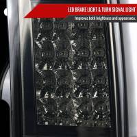 Spec'D Tuning Products - Spec-D 2005-2010 Hummer H3 LED Tail Lights (Chrome Housing/Smoke Lens) - Image 2