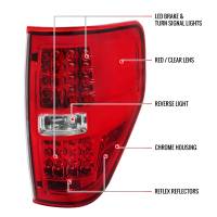 Spec'D Tuning Products - Spec-D 2009-2014 Ford F-150 LED Tail Lights (Chrome Housing/Red Lens) - Image 6