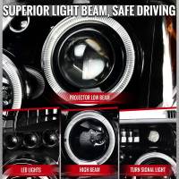 Spec'D Tuning Products - Spec-D 2005-2007 Nissan Pathfinder/ 2005-2008 Frontier Dual Halo Projector Headlights (Jet Black Housing/Clear Lens) - Image 1