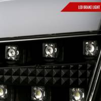 Spec'D Tuning Products - Spec-D 2008-2017 Mitsubishi Lancer / 2008-2015 Lancer EVO X Sedan LED Tail Lights (Matte Black Housing/Clear Lens) - Image 2