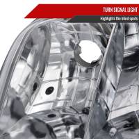 Spec'D Tuning Products - Spec-D 1998-2011 Ford Crown Victoria Factory Style Headlights w/ Corner Signal Lights (Chrome Housing/Clear Lens) - Image 2