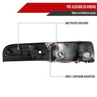 Spec'D Tuning Products - Spec-D 1998-2011 Ford Crown Victoria Factory Style Headlights w/ Corner Signal Lights (Matte Black Housing/Clear Lens) - Image 5