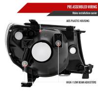 Spec'D Tuning Products - Spec-D 2005-2011 Toyota Tacoma Factory Style Headlights (Chrome Housing/Clear Lens) - Image 5