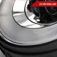 Spec'D Tuning Products - Spec-D 2007-2015 Mini Cooper R55 R56 R57 R58 R59 Projector  Headlights w/ LED Turn Signal Lights (Chrome Housing/Clear Lens) - Image 3