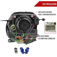 Spec'D Tuning Products - Spec-D 2007-2015 Mini Cooper R55 R56 R57 R58 R59 Projector  Headlights w/ LED Turn Signal Lights (Chrome Housing/Clear Lens) - Image 5