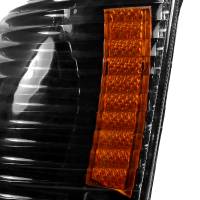 Spec'D Tuning Products - Spec-D 1993-1998 Jeep Grand Cherokee Corner Lights w/ Amber Reflectors (Matte Black Housing/Clear Lens) - Image 2