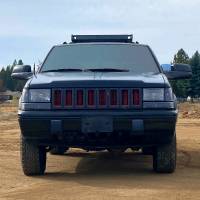 Spec'D Tuning Products - Spec-D 1993-1998 Jeep Grand Cherokee Corner Lights w/ Amber Reflectors (Matte Black Housing/Clear Lens) - Image 8