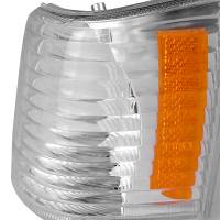 Spec'D Tuning Products - Spec-D 1993-1998 Jeep Grand Cherokee Corner Lights w/ Amber Reflectors (Chrome Housing/Clear Lens) - Image 3