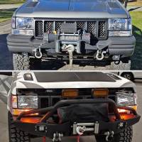 Spec'D Tuning Products - Spec-D 1993-1998 Jeep Grand Cherokee Corner Lights w/ Amber Reflectors (Chrome Housing/Clear Lens) - Image 8