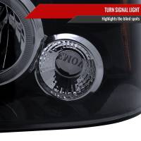 Spec'D Tuning Products - Spec-D 2001-2004 Nissan Frontier Dual Halo Projector Headlights (Glossy Black Housing/Smoke Lens) - Image 3