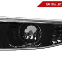 Spec'D Tuning Products - Spec-D 2001-2006 GMC Yukon + XL Denali/ 2002-2006 GMC Sierra Denali Dual Halo Projector Headlights w/ Bumper Lights (Jet Black Housing/Clear Lens) - Image 4