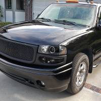Spec'D Tuning Products - Spec-D 2001-2006 GMC Yukon + XL Denali/ 2002-2006 GMC Sierra Denali Dual Halo Projector Headlights w/ Bumper Lights (Jet Black Housing/Clear Lens) - Image 7