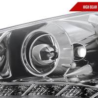 Spec'D Tuning Products - Spec-D 2010-2012 Hyundai Genesis Coupe Projector Headlights w/ SMD LED Light Strip (Chrome Housing/Clear Lens) - Image 2