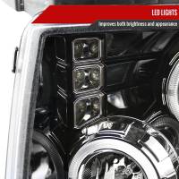 Spec'D Tuning Products - Spec-D 2009-2014 Ford F-150 Dual Halo Projector Headlights (Jet Black Housing/Clear Lens) - Image 4
