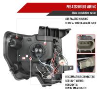 Spec'D Tuning Products - Spec-D 2009-2014 Ford F-150 Dual Halo Projector Headlights (Jet Black Housing/Clear Lens) - Image 5