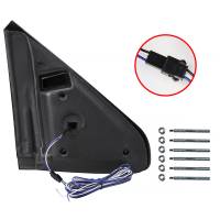 Spec'D Tuning Products - Spec-D 2002-2009 Dodge RAM 1500/2500/3500 Manual Adjustable & Foldable Side Mirrors w/ LED Turn Signal & Puddle Lights - Image 5