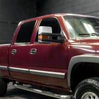 Spec'D Tuning Products - Spec-D 1999-2002 Chevrolet Silverado/Tahoe/Suburban/Avalanche GMC Sierra/Yukon/Yukon XL Power Heated Manual Extendable Chrome Towing Mirrors w/ Amber Lens LED Turn Signal & Clearance Lights - Image 8