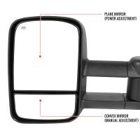 Spec'D Tuning Products - Spec-D 1999-2002 Chevrolet Silverado/Tahoe/Suburban GMC Sierra/Yukon XL Power Heated Manual Extendable Towing Mirrors - Image 1